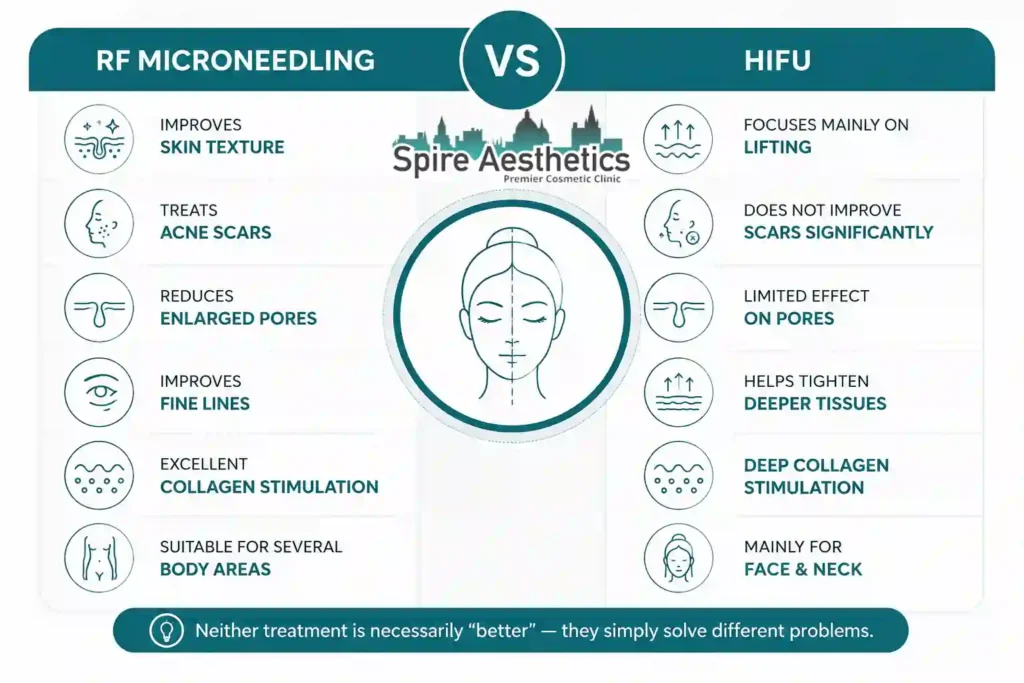RF Microneedling vs HIFU: Which Treatment Gives Better Results Biggleswade?